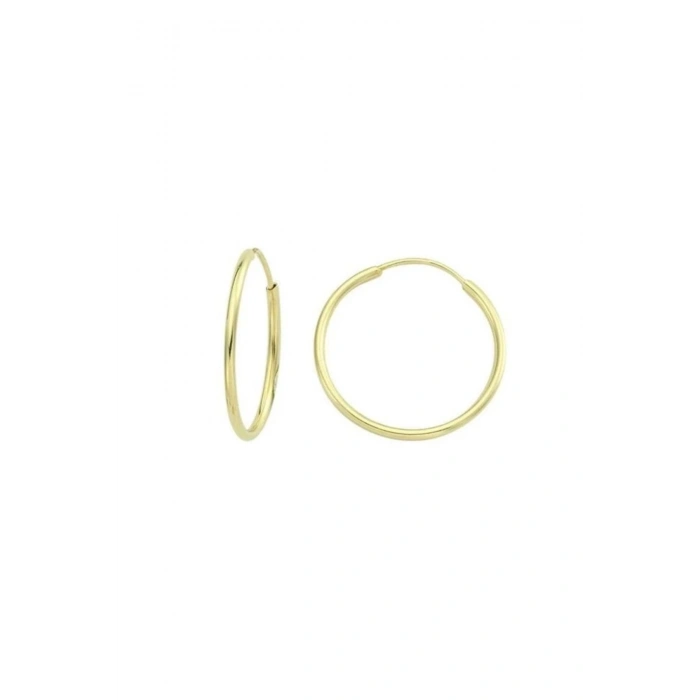 Altın Halka Küpe - 14k - 1.12gr