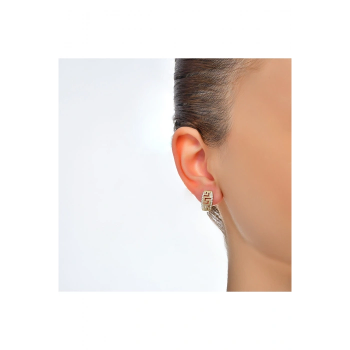 Taşlı Altın Küpe - 14k - 3.05gr