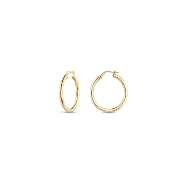 Altın Halka Küpe - 14k - 3.12gr