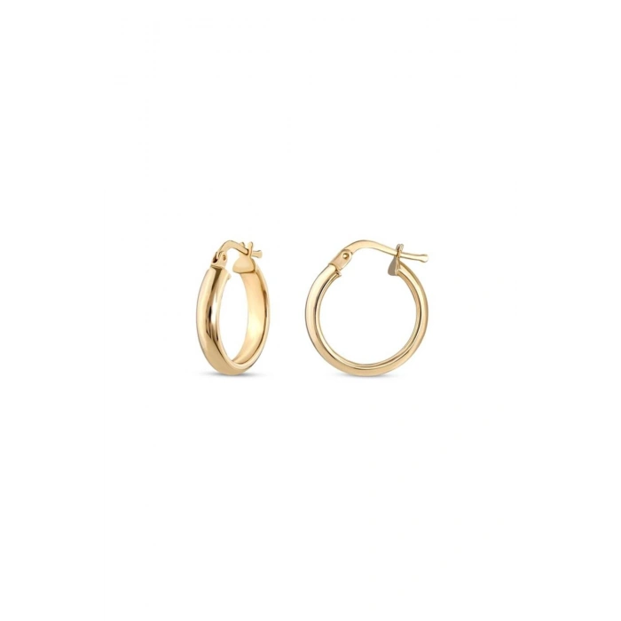 Altın Halka Küpe - 14k - 2.65gr