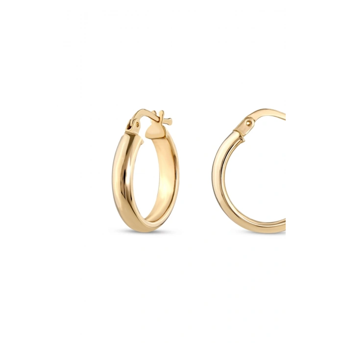 Altın Halka Küpe - 14k - 2.65gr