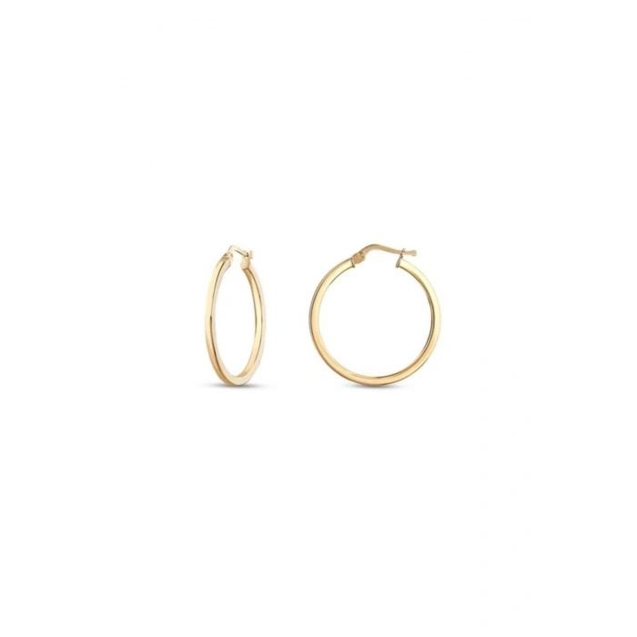 Altın Halka Küpe - 14k - 2.32gr