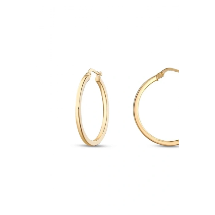 Altın Halka Küpe - 14k - 2.32gr