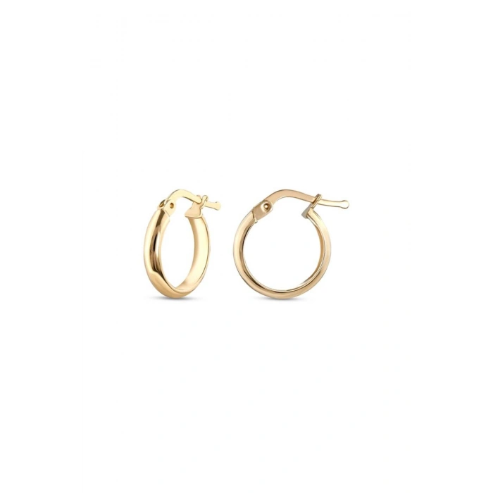 Altın Halka Küpe - 14k - 1.53gr