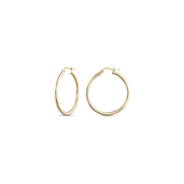 Altın Halka Küpe - 14k - 2.64gr