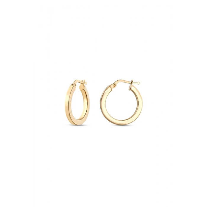 Altın Halka Küpe - 14k - 2.05gr