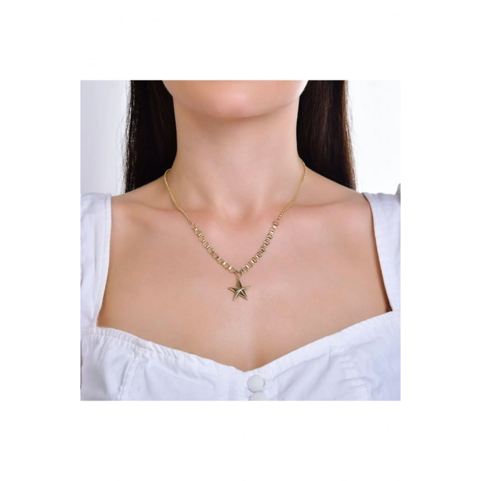 Yıldız Altın Kolye - 14k - 5.01gr
