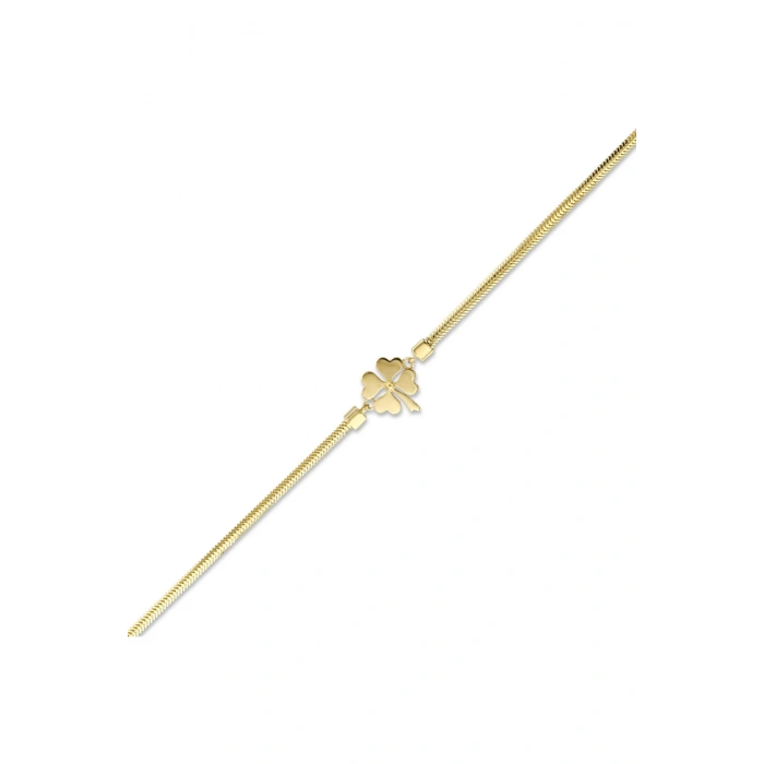 Şans Yonca Altın Bileklik - 14k - 3.23gr