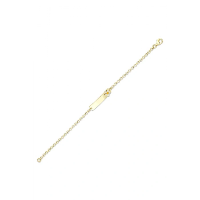 Papatyalı Altın Çocuk Künye - 14k - 2.10gr