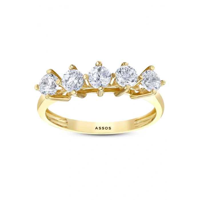 Altın Beştaş Yüzük - 14k - 2.40gr