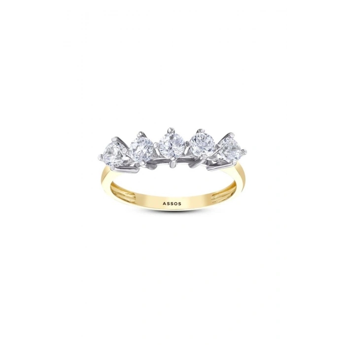 Altın Beştaş Yüzük - 14K - 2.32gr