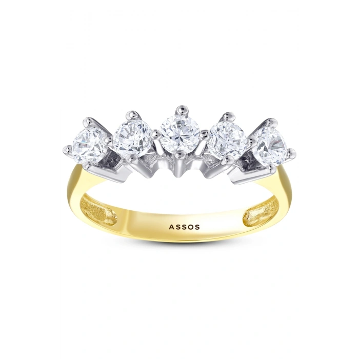 Altın Beştaş Yüzük - 14K - 2.87gr