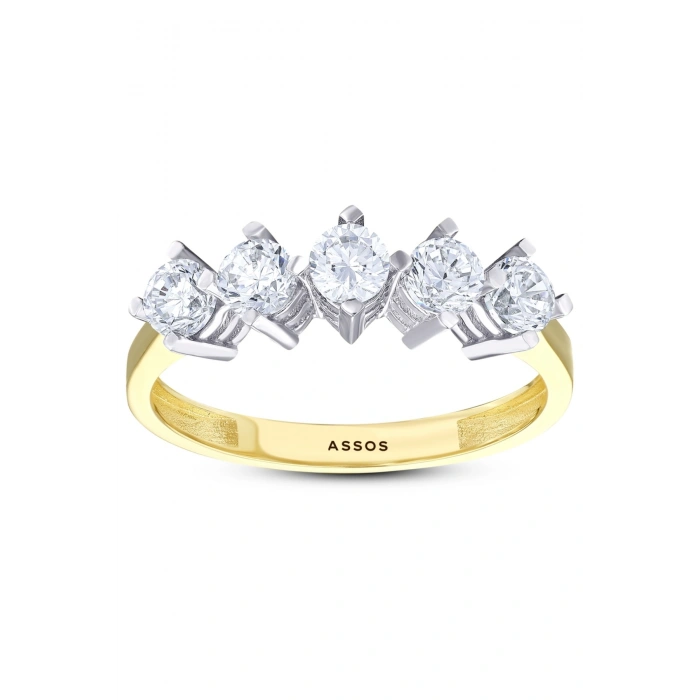 Altın Beştaş Yüzük - 14K - 2.60gr