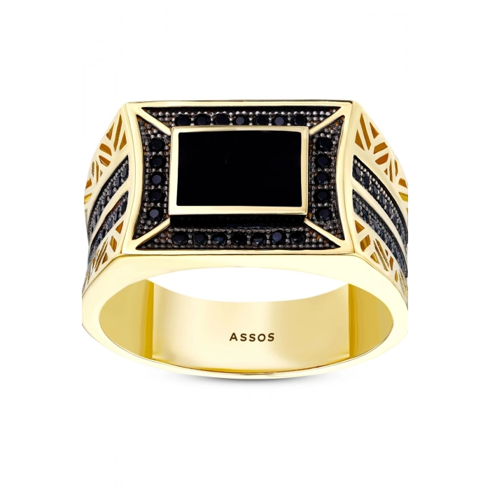 Altın Erkek Yüzük - 14k - 7.98gr