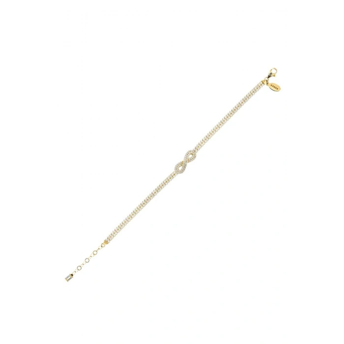 Sonsuzluk Taşlı Altın Bileklik - 14k - 6.83gr
