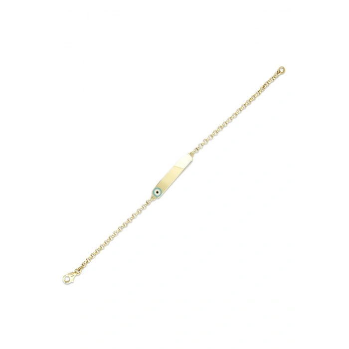 Nazarlıklı Altın Çocuk Künye - 14k - 2.18gr