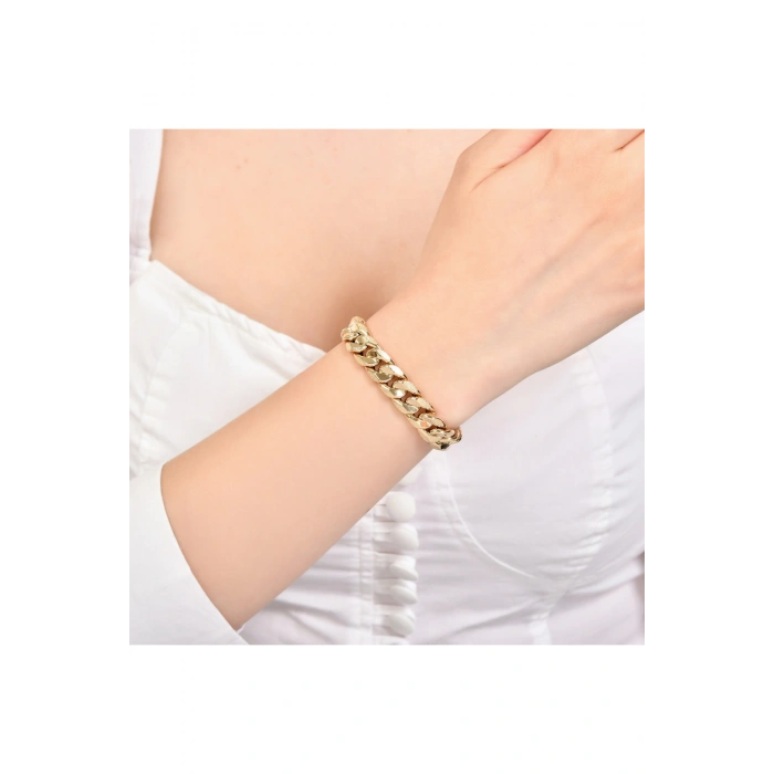 Altın Zincir Bileklik - 14k - 11.20gr
