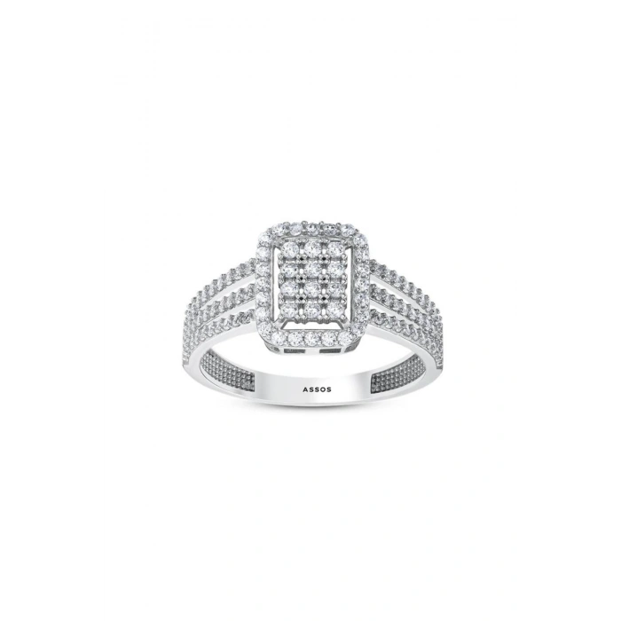 Taşlı Altın Yüzük - 14k - 2.64gr