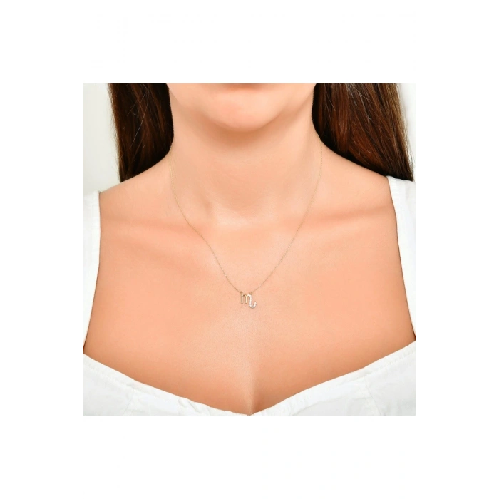 Assos Akrep Burcu Altın Kolye - 14K