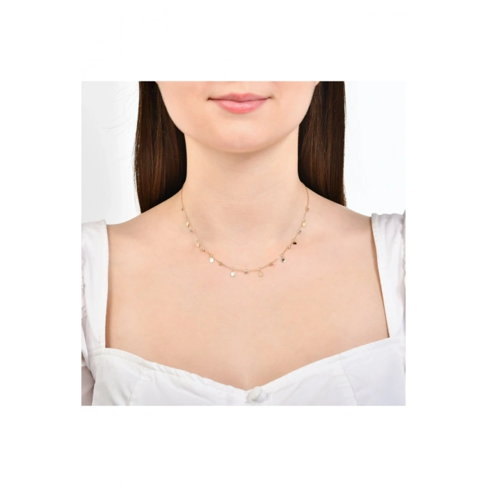 Dorika Toplu Altın Kolye - 14k - 2.53gr