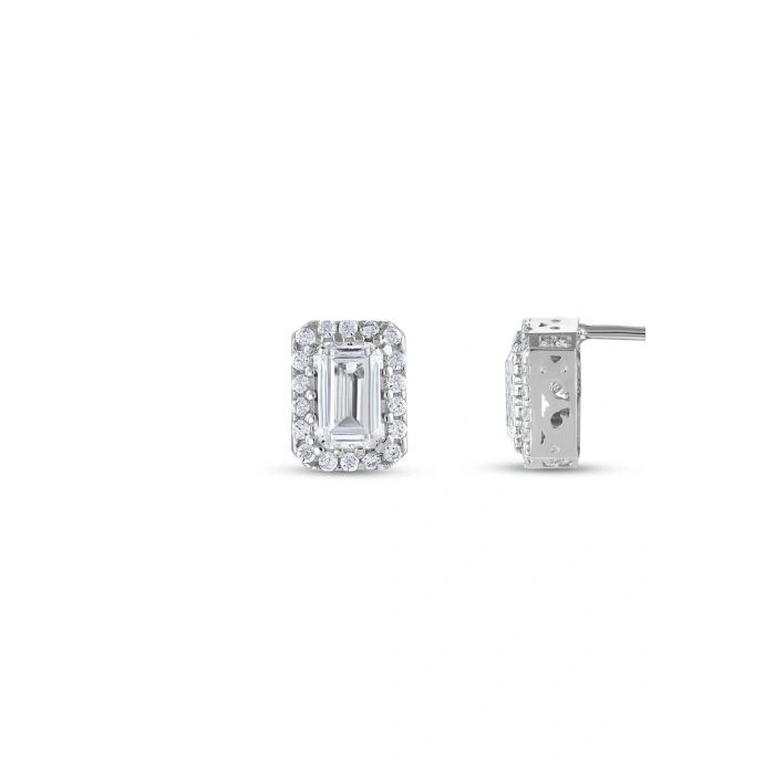 Baget Taşlı Altın Küpe - 14k - 2.23gr