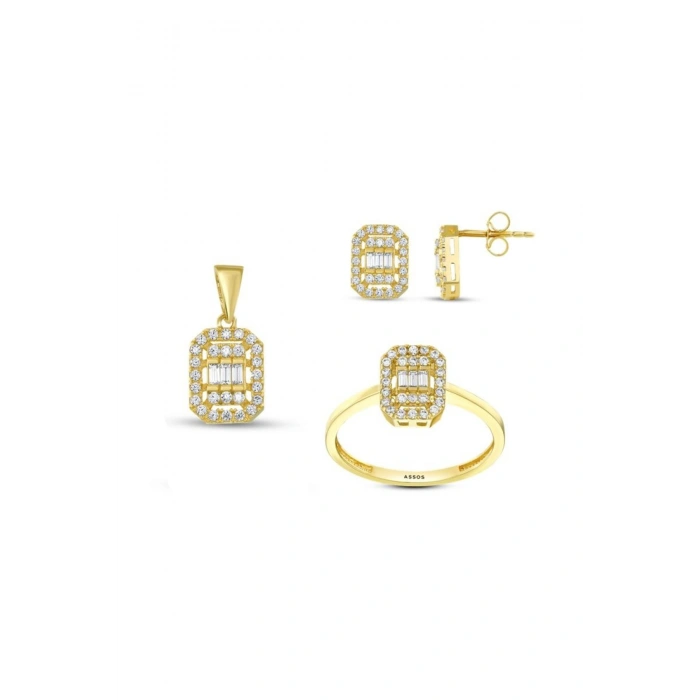 Altın Üçlü Baget Set - 14K