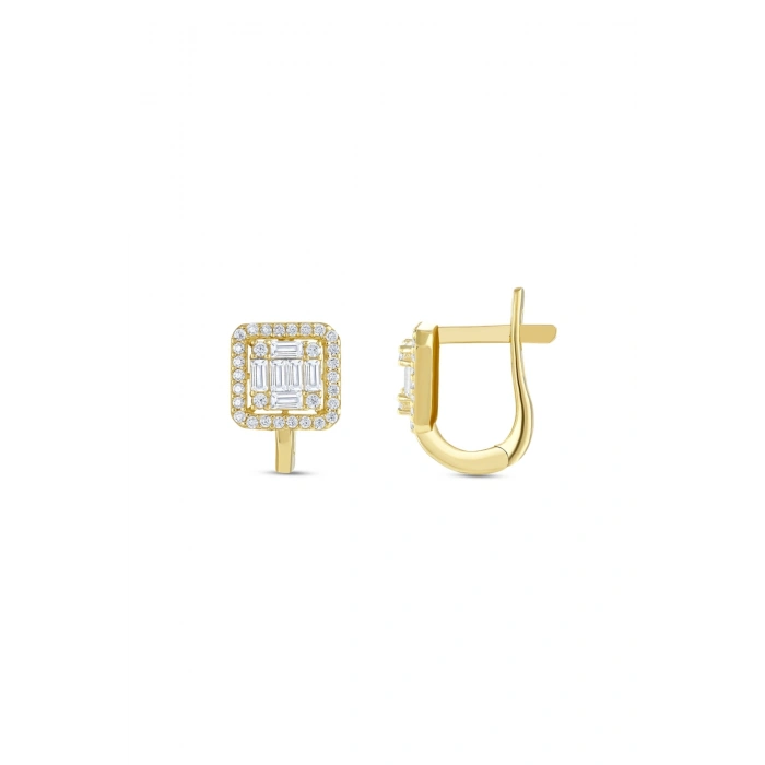 Baget Taşlı Altın Set - 14K