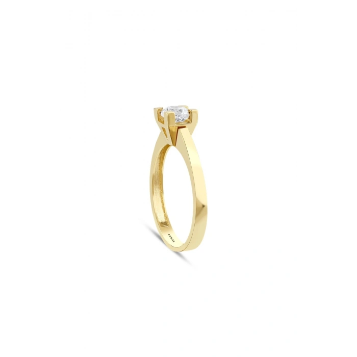 Altın Üçlü Tektaş Set - 14K