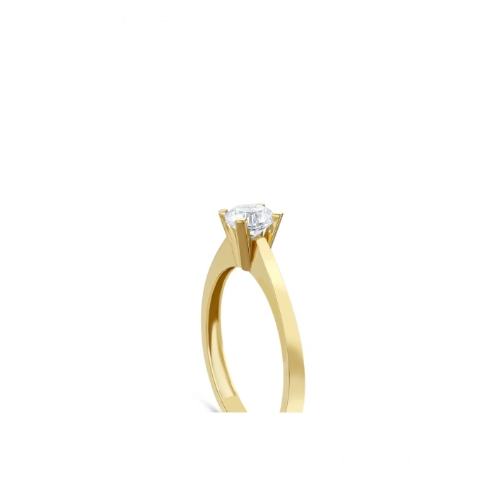 Altın Üçlü Tektaş Set - 14K