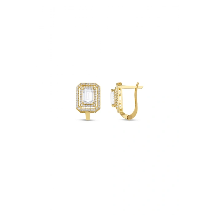 Baget Taşlı Altın Set - 14K