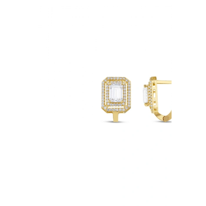 Baget Taşlı Altın Set - 14K