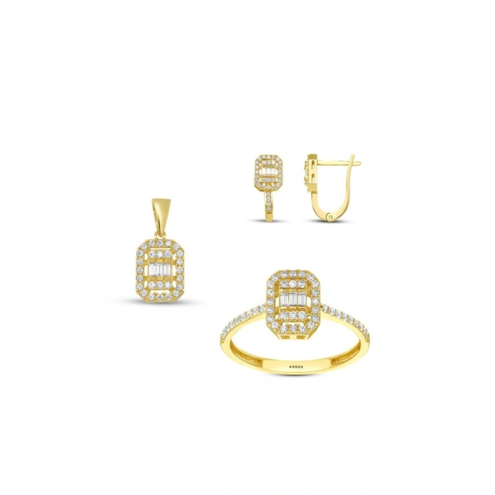 Altın Üçlü Baget Set - 14K