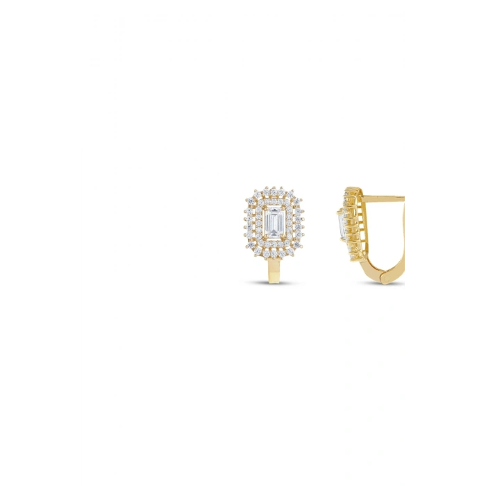 Baget Taşlı Altın Set - 14k - 7.49gr