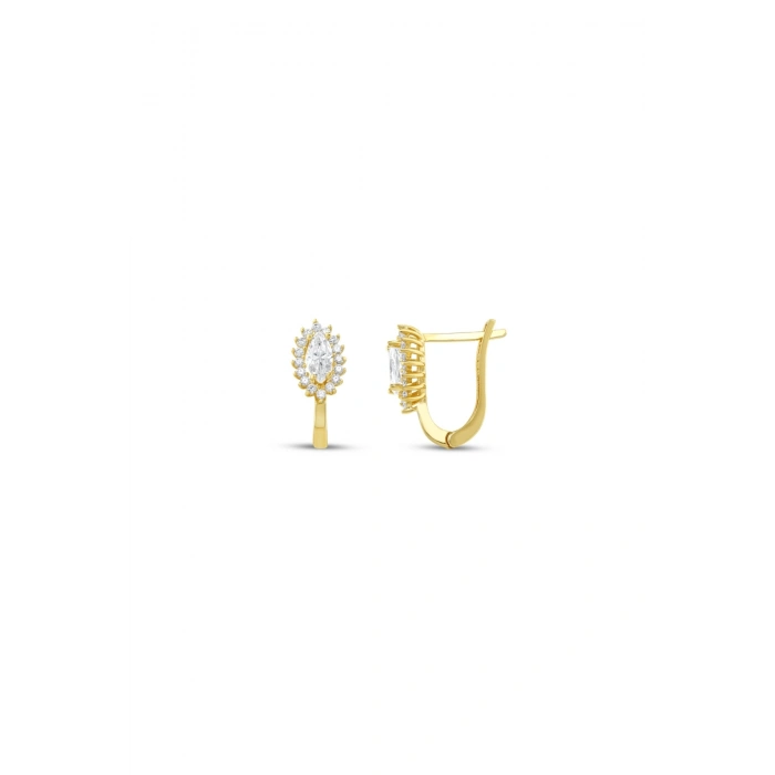 Mekik Formlu Altın Set - 14K