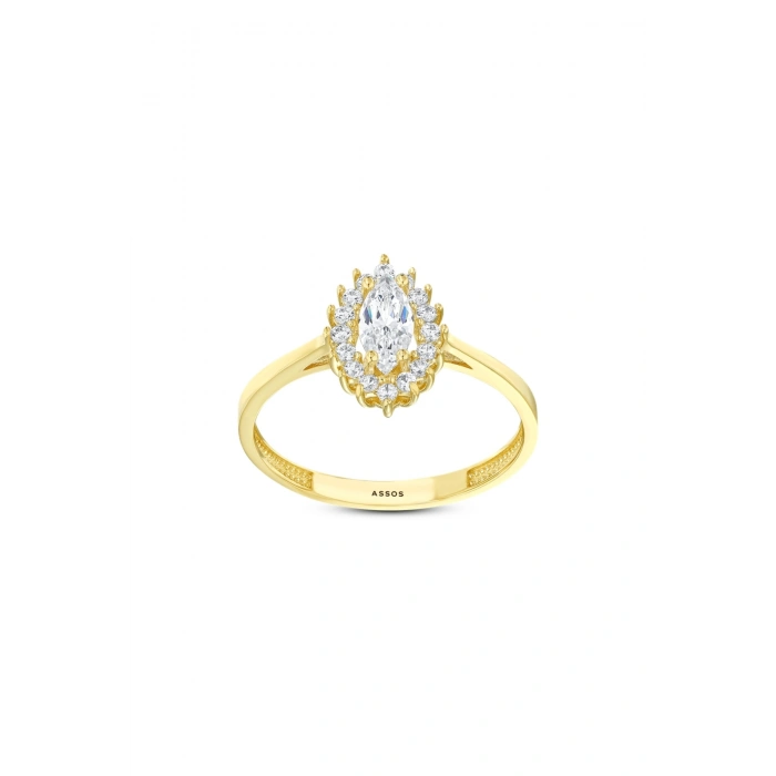 Mekik Formlu Altın Set - 14K