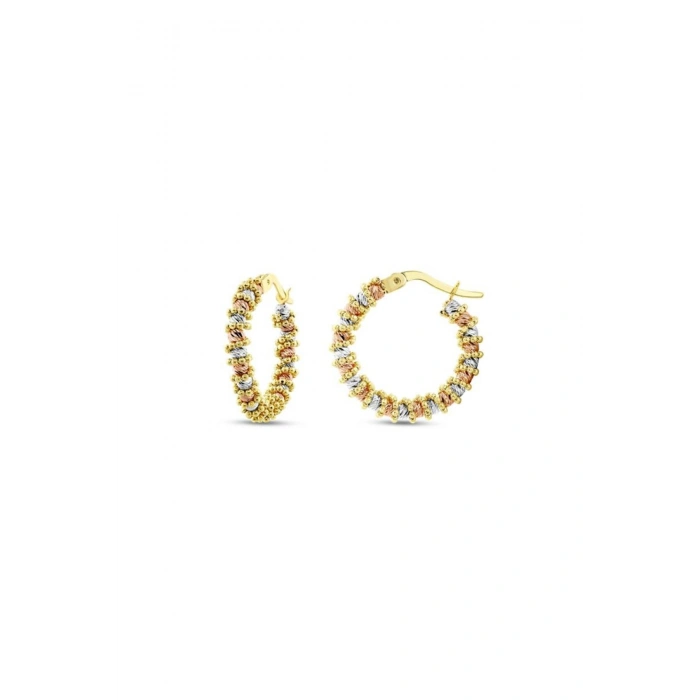 Dorika Toplu Altın Halka Küpe - 14k - 4.79gr
