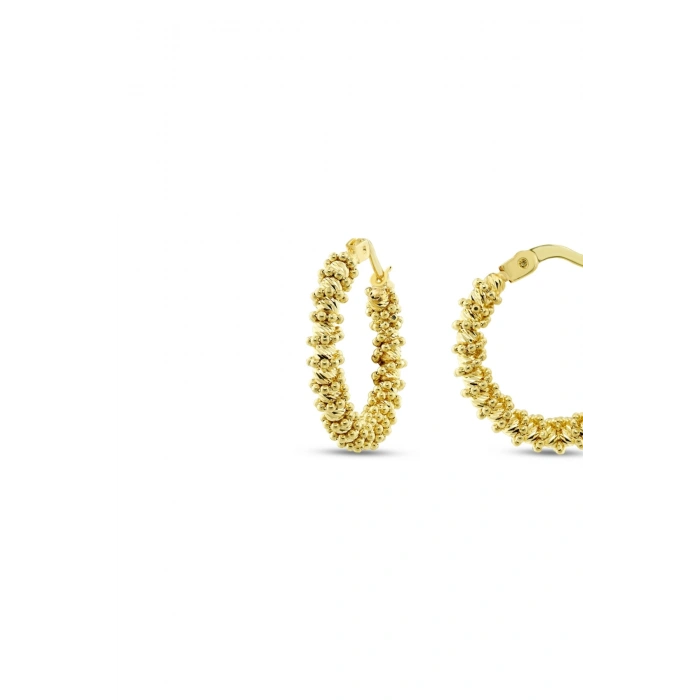 Dorika Toplu Altın Halka Küpe - 14k - 5.17gr