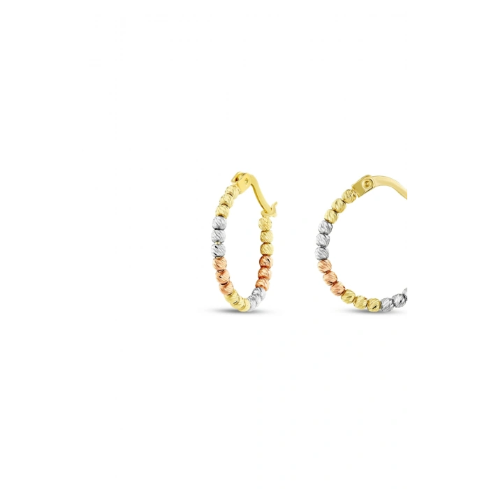 Dorika Toplu Altın Halka Küpe - 14k - 1.98gr
