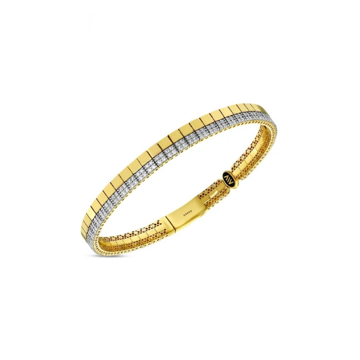 Tasarım Altın Kelepçe Bilezik - 14k - 12.55gr