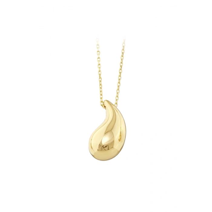 Damla Formlu Altın Kolye - 14k - 3.18gr