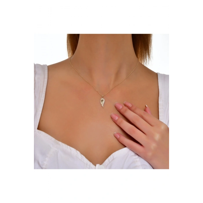 Melek Kanatlı Altın Kolye - 14k - 1.78gr