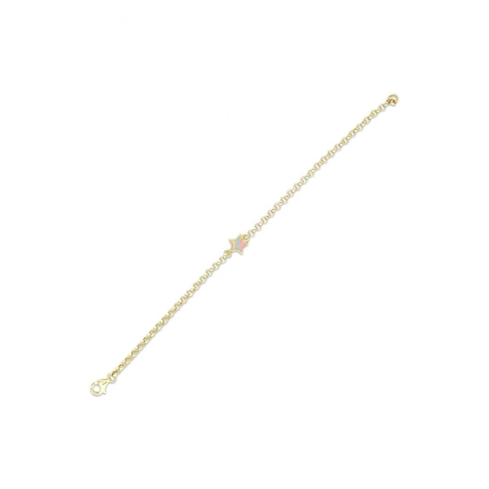 Yıldız Figürlü Altın Çocuk Bileklik - 14k - 1.55gr
