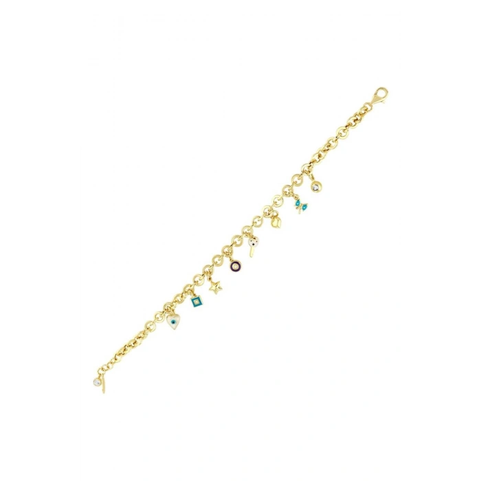 Mineli Altın Bileklik - 14k - 8.03gr