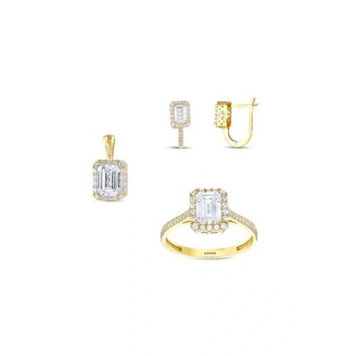 Altın Üçlü Baget Set - 14K