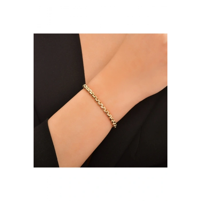 Altın Zincir Bileklik - 14k - 8.18gr