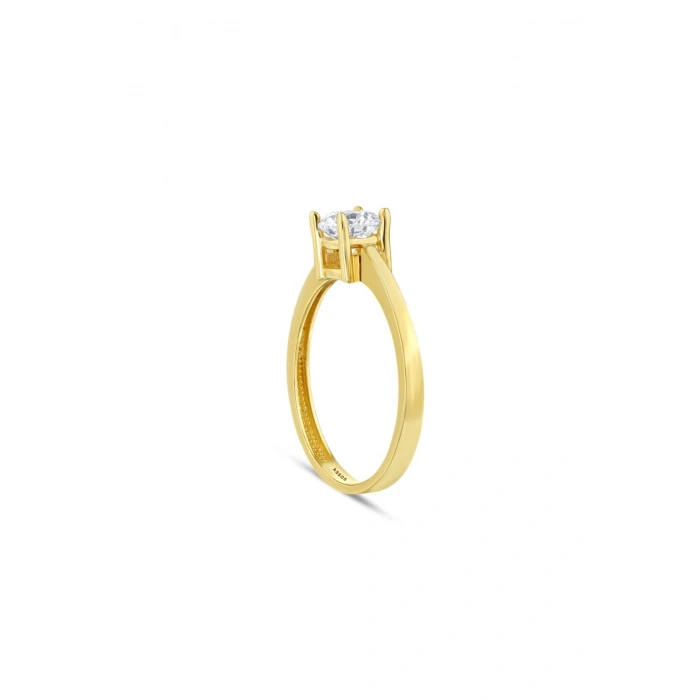 Altın Üçlü Tektaş Set - 14K