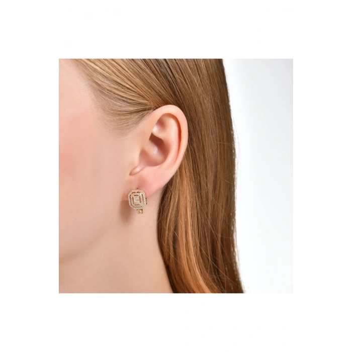 Baget Taşlı Altın Set - 14k - 6.97gr