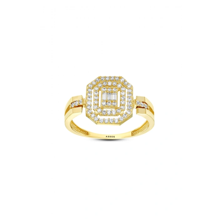 Baget Taşlı Altın Set - 14k - 6.97gr
