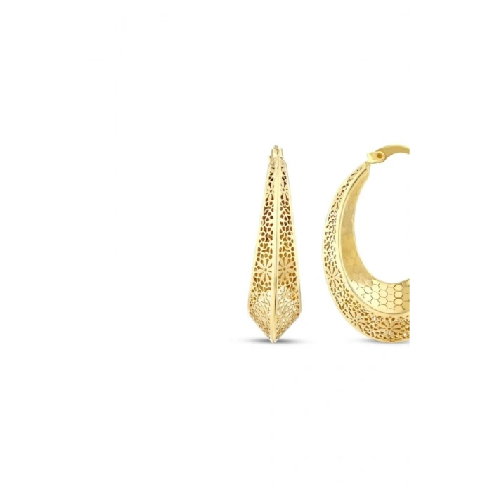Tasarım Altın Küpe - 14k - 5.23gr