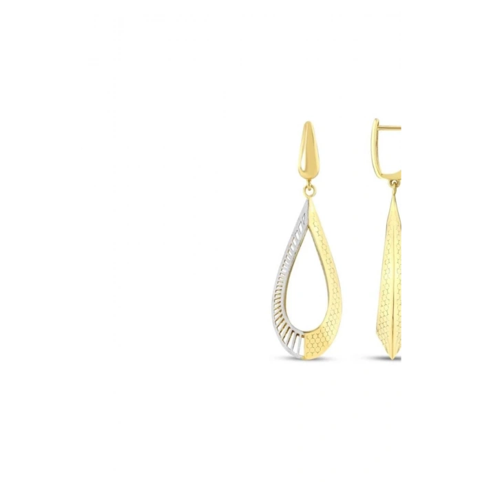 Tasarım Altın Küpe - 14k - 5.15gr